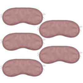 5 Pcs Eye Masks, Sleeping Mask Lightweight Shade Blindfold, Eye Covers for Sleeping Travel Sleep Party Games, Unisex (Pink)