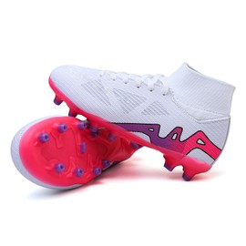 Kids Soccer Cleats Boys Girls Football Cleats Youth Soccer Shoes Zapatos de Futbol Tacos de Futbol para Niños Turf Football Shoes Professional Training Soccer Boots High Top Football Boots