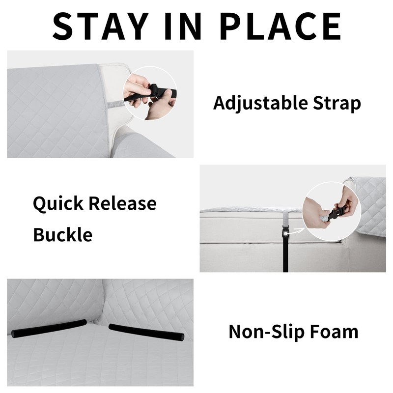 Easy-Going - Funda reversible para sofá de tumbona, resistente al
