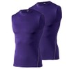 TopTie 2 Pack Mens Sport Compression Base Layer, Athletic Sleeveless