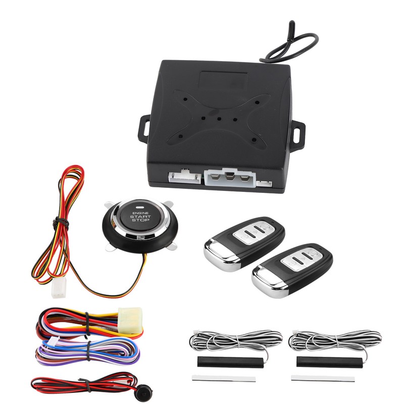 Universal Car Alarm System Engine Ignition Keyless Entry Push Button
