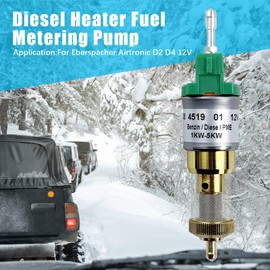 DC 12V Fuel Metering Pump, 1KW To 5KW Ultry-Low Noise Diesel Heater Fuel Pump, Waterproof Oil Pump Parking Heater Pump for Eberspacher Airtronic D2 D4 12V (12v-28ml)