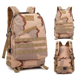 40L Tactical Backpack Camping Hiking Backpacks Camouflage Tactical Backpack for Outdoor Trekking Hunting,A