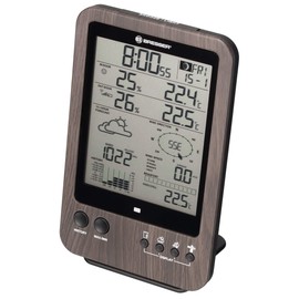 Bresser Additional Base Station for 7002513 Wireless Weather Station 5-in-1 Weather Centre, Wood Effect