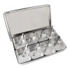 Especiero Organizador De Cocina Con 8 Recipientes Y Cuchara Plateado