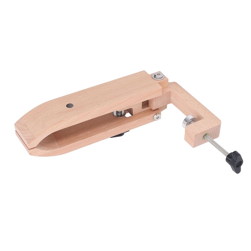 Hand Sewing Clamp with Hex Wrench Beech Wood Desktop Rotatable