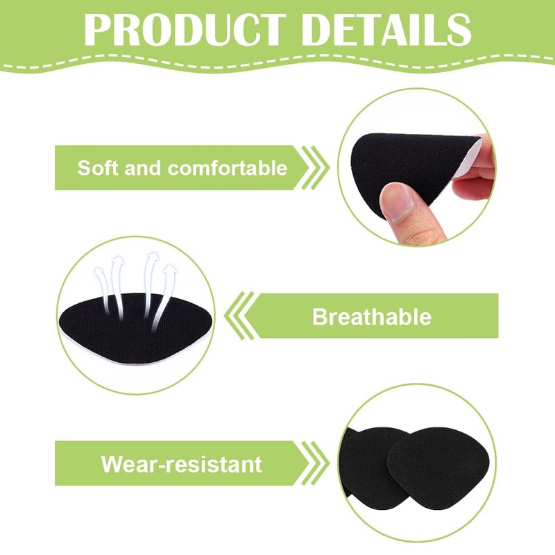 Flintronic 3 Pairs Microfiber Heel Repair Patch Repair Patch, Shoe