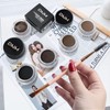 BEFIVECOK Eyebrow Pomade Kit with Dual-ended Eyebrow Brush, Water and