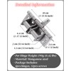 4 Pack Door Hinges Matte Silver, Manganese Steel, 4 Inch