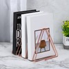 PATIKIL Triangle Desktop File Holder Rack, Metal Vinyl Record Stand