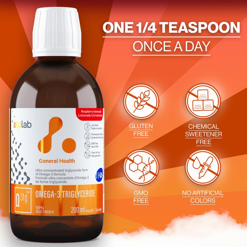 ATP LAB - Omega 3 Fish Oil Triglyceride Form 200ml