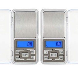 2pcs Digital Pocket Scale, 500g Capacity High Precision Balance of 0.01g, Mini Electronic Grams Reloading Weight Scale, Food Scale, Jewelry Gem Scale, Kitchen Scale, Weed Scale