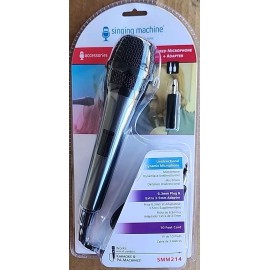 The Singing Machine Singing Machine  Microphone SMM 214 NEW, Unidirectional Wired & Adapter
