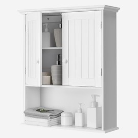 Byroce Mounted Bathroom Wall Cabinet, 23.5'' x 8'' x 28'' (L x W x H), White