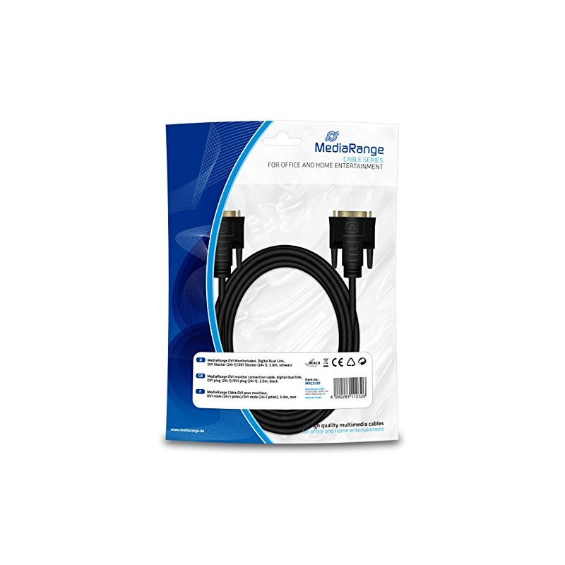 MEDIARANGE MRCS130 DVI Adaptor DVI-D Male to Male M/M