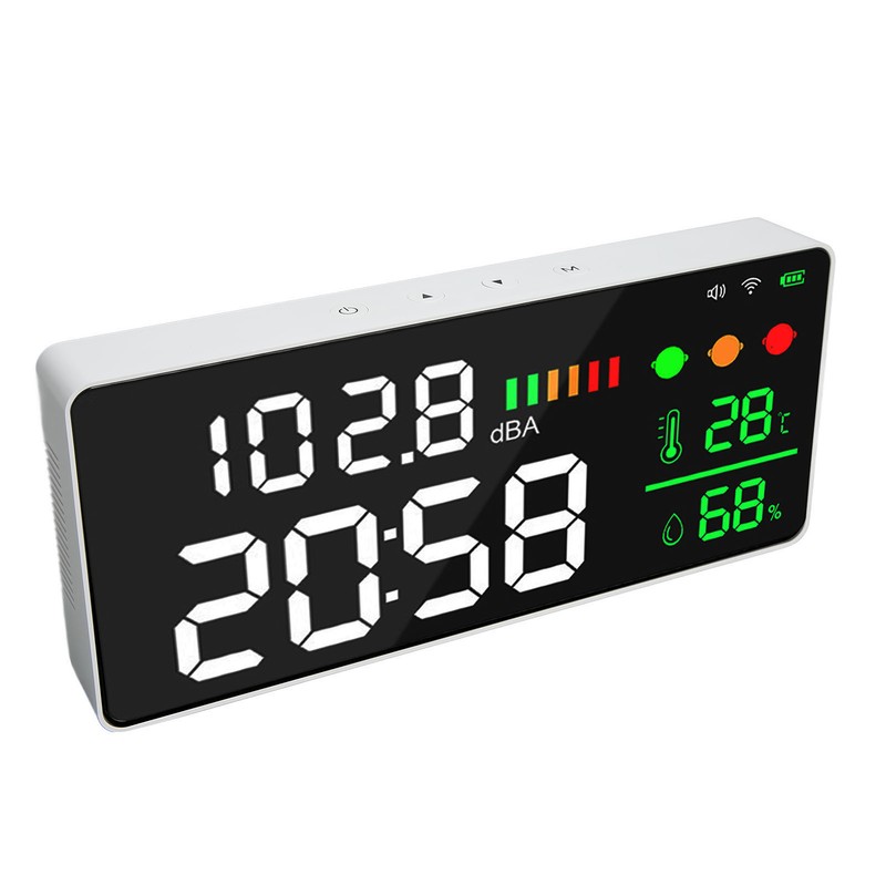 11in Large Screen Decibel Meter WIFI LED Display Temperature Humidity