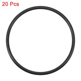 sourcing map Metric Nitrile Rubber O-Rings Seal Rubber 63 mm Outer Diameter 56.8 mm Inner Diameter 3.1 mm Width Pack of 20