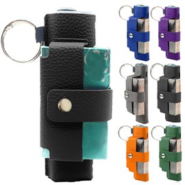 MOCUU iluma one compatible case, cover for iluma i one compatible case, cover for iluma i one with carabiner, charging hole, PU leather (case only) (Black)