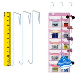 weekly clothes organizer for kids are a must have for parents,5 drawer storage organizer,Extended hook12 inches,kids clothes organizer, comes with two sets of label cards,2025 New White/Pink