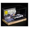 Leauktcnly 1/32 LED Takumi Background Acrylic Car Model Display Case