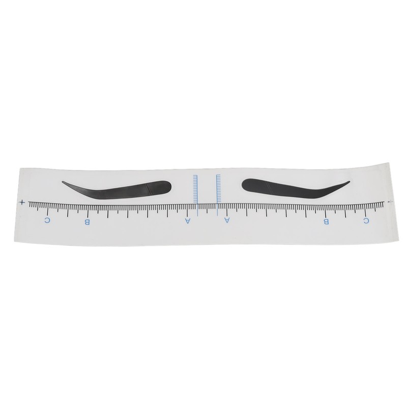 150PCS Eyebrow Stencil Ruler Clear Scale Transparent Eyebrow Shape Positioning