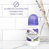 CRYSTAL Aluminum Free Mineral Deodorant Roll-On for Women & Men,