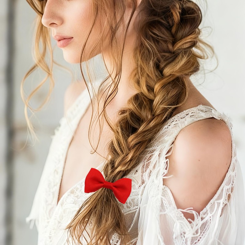 20 Pcs Red Hair Accessories Bows Scrunchie | Bows for