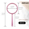 HOPLEX Handheld Magnifying Glasses 5X Reading Magnifier with Shatterproof Metal