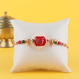 Ik Onkar Punjabi Premium Rakhi for Brother Thread for Men/Boy Raksha Bandhan Rakhi Rakshabandhan Raki Rakhee Bracelet - 009