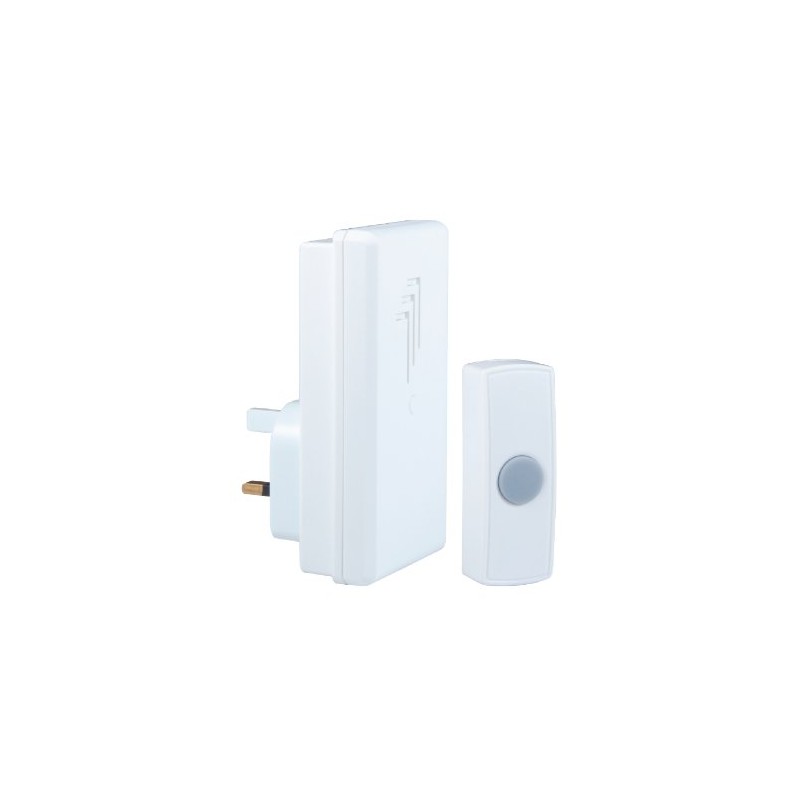 Byron DB302 30m Wireless Plug-In Door Chime Kit with 1