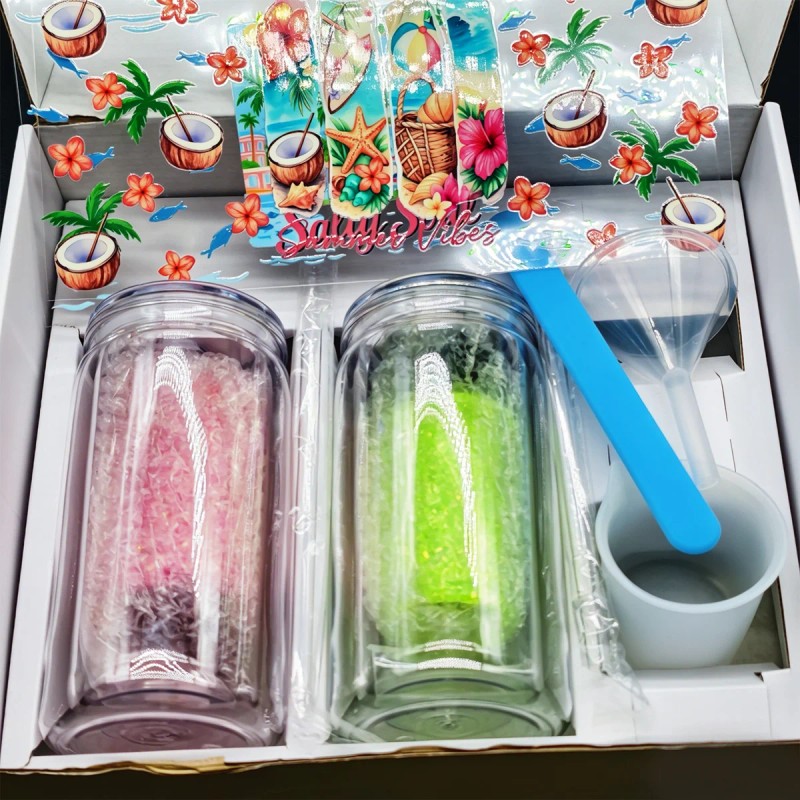 s Snow Globe Tumbler Supplies 16oz DIY Double Wall Plastic