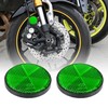 X AUTOHAUX 4pcs M6x1.0 Green Screw Mount Warning Reflector for