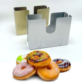 Stainless Steel Bagel Slicer and Cutter, Bagel Holder for Slicing Small and Large Bagels, Bagel Cutter Slicer with Bun Holder and Slicing Guide - Perfect Bagel Slicer for Large Bagels
