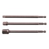 Amtech I5705 3 Piece 150mm 1/4" Hex Extension Adapter Set,