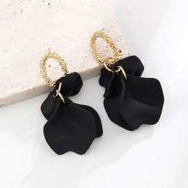 FFWTPY Earrings for Women Flower Drop Earrings Rose Petals Earrings Hypoallergenic Earrings Fashion Jewellery Accessories, Alloys