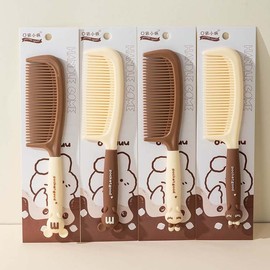 M Choco Beige Hair Brush with Bear & Rabbit Design (Assorted) Random 1pc 5ea
