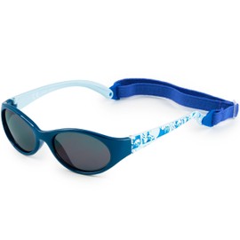 Kiddus Sunglasses for Kids Toddler Girls Boys Age 2-4 Years UV400 Sun Filter CAT3 Rubber BPA Free Adjustable Removable Strap, 00