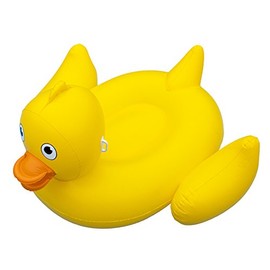 Swimline Giant Lucky Ducky Ride-On Pool Inflatable Ride-On, Yellow