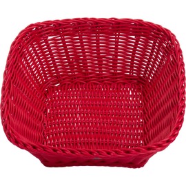 Saleen Trend Basket Square, polypropylene Ruby Red, 23 x 23 x 9 cm
