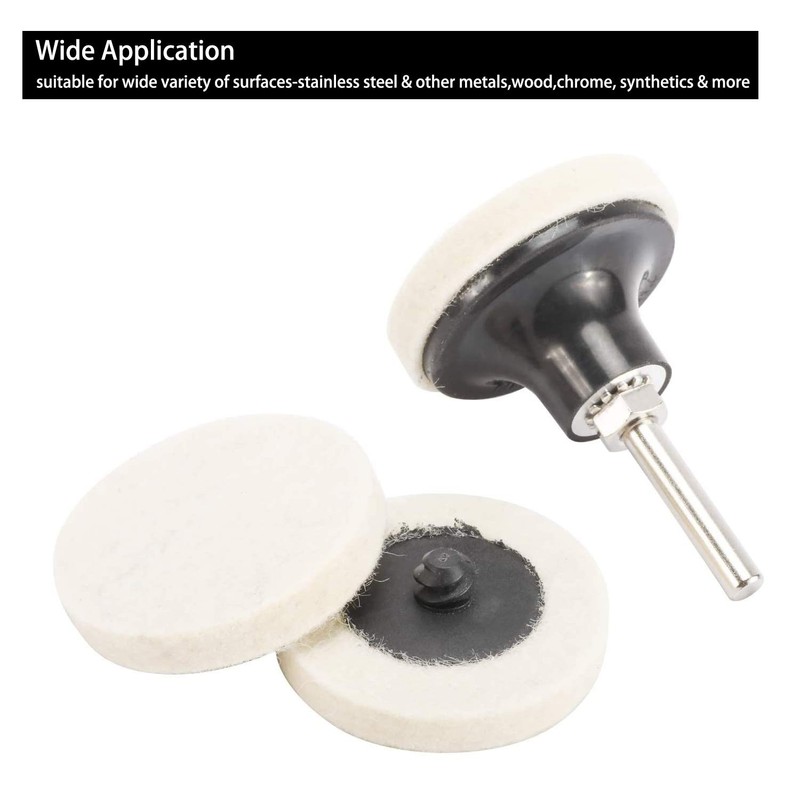 30 Pcs of 2" Commpressed Wool Fabric Qc Disc Polishing