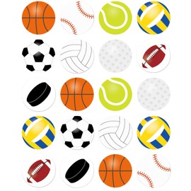 Sports Stickers for Kids Soccer Basketball Tennis Baseball Sticker for Sport Themed Party Favors Decoration Supplies 200Pcs