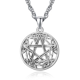 KINGWHYTE Star of david and MOON necklace