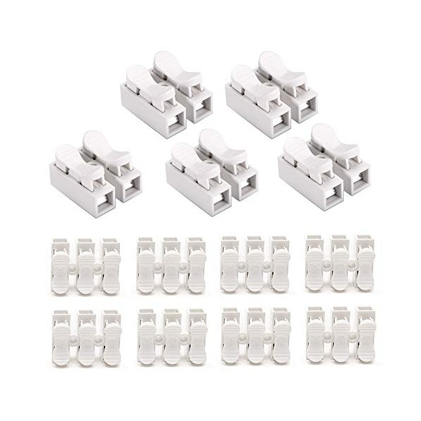 YIXISI 100 PCS Spring Connector, CH2 Quick Connector, No Welding