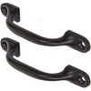 2X Quality Black Cast Iron 4"Pull Handles | Ideal for