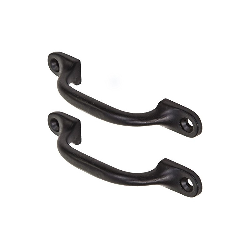 2X Quality Black Cast Iron 4"Pull Handles | Ideal for