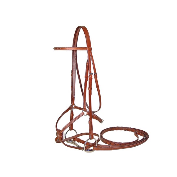 Paris Tack Opulent Series Figure 8 Fancy Stitched Horse Bridle