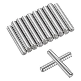 QUARKZMAN Pack of 25 5 mm x 30 mm Shelf Pins, Shelf Pegs, Shelf Dowel Pins, Adjustable Shelf Support Pins, Fasteners, Stainless Steel, Silver (0.19 x 1.18 Inches)