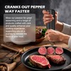 Professional Pepper Grinder Mill Manual - Aluminum Heavy Duty Pepper
