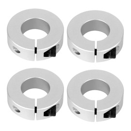 (Pack of 4) Shaft Collar Bore 32mm, Aluminum Alloy One Piece Shaft Collar Clamp Style, 60mm OD, 15mm Thickness, with M6 Set Screws
