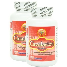 Nutrisalud Products Circulacion Complex, Capsulas naturales para la circulacion. Set de 2 frascos